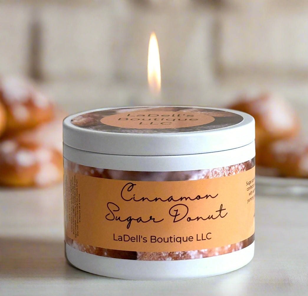 Hand-Poured Scented Candle | Eight Ounce | Soft Matte Tin | Max Scent Load | Long-Lasting Fragrance | Toxin-Free