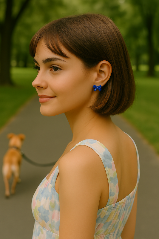 Fashion Bow Stud Earrings