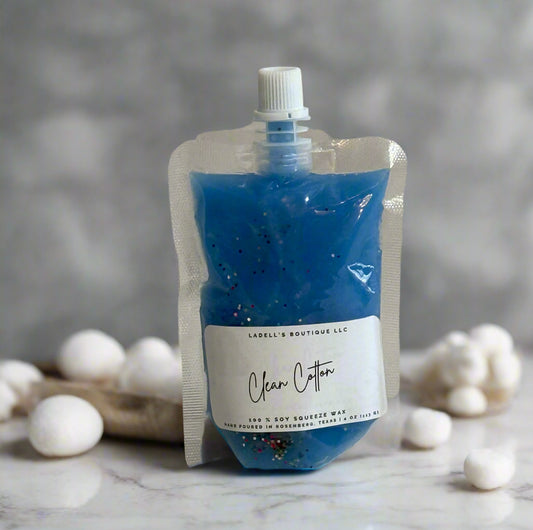 Hand Made | Four Ounce | Max Scent Load | Squeeze Wax Melt Pouch Long-Lasting Fragrance • Flame-Free • Mess-Free