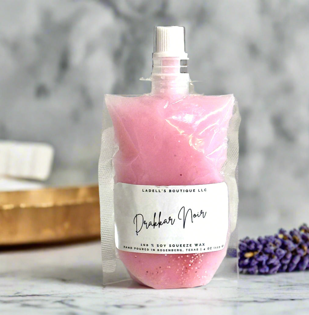 Hand Made | Four Ounce | Max Scent Load | Squeeze Wax Melt Pouch Long-Lasting Fragrance • Flame-Free • Mess-Free