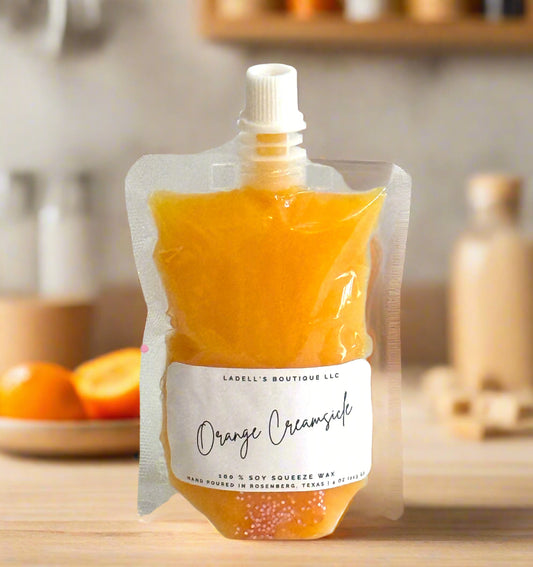 Hand Made | Four Ounce | Max Scent Load | Squeeze Wax Melt Pouch Long-Lasting Fragrance • Flame-Free • Mess-Free