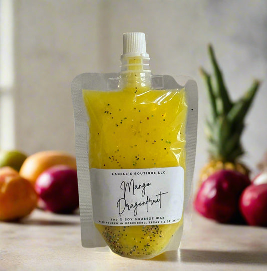 Hand Made | Four Ounce | Max Scent Load | Squeeze Wax Melt Pouch Long-Lasting Fragrance • Flame-Free • Mess-Free