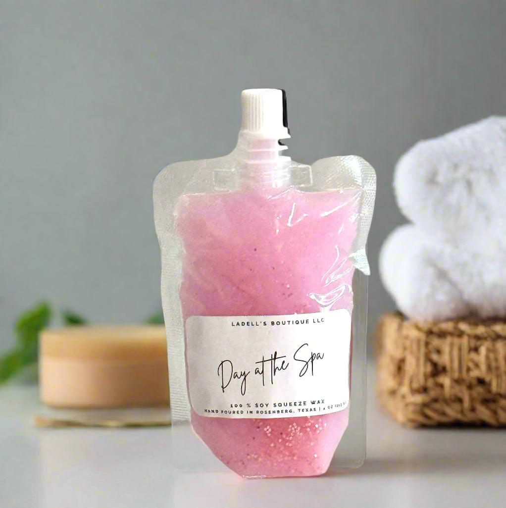 Hand Made | Four Ounce | Max Scent Load | Squeeze Wax Melt Pouch Long-Lasting Fragrance • Flame-Free • Mess-Free