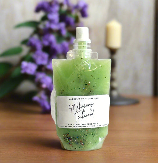 Hand Made | Four Ounce | Max Scent Load | Squeeze Wax Melt Pouch Long-Lasting Fragrance • Flame-Free • Mess-Free