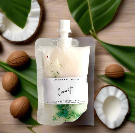 Hand Made | Four Ounce | Max Scent Load | Squeeze Wax Melt Pouch Long-Lasting Fragrance • Flame-Free • Mess-Free