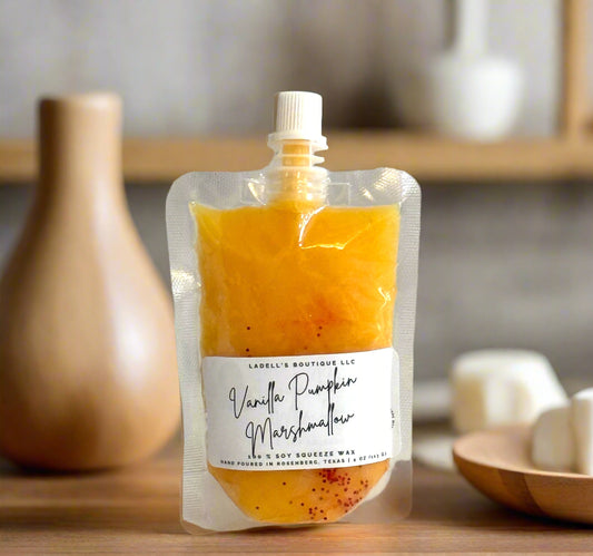 Hand Made | Four Ounce | Max Scent Load | Squeeze Wax Melt Pouch Long-Lasting Fragrance • Flame-Free • Mess-Free