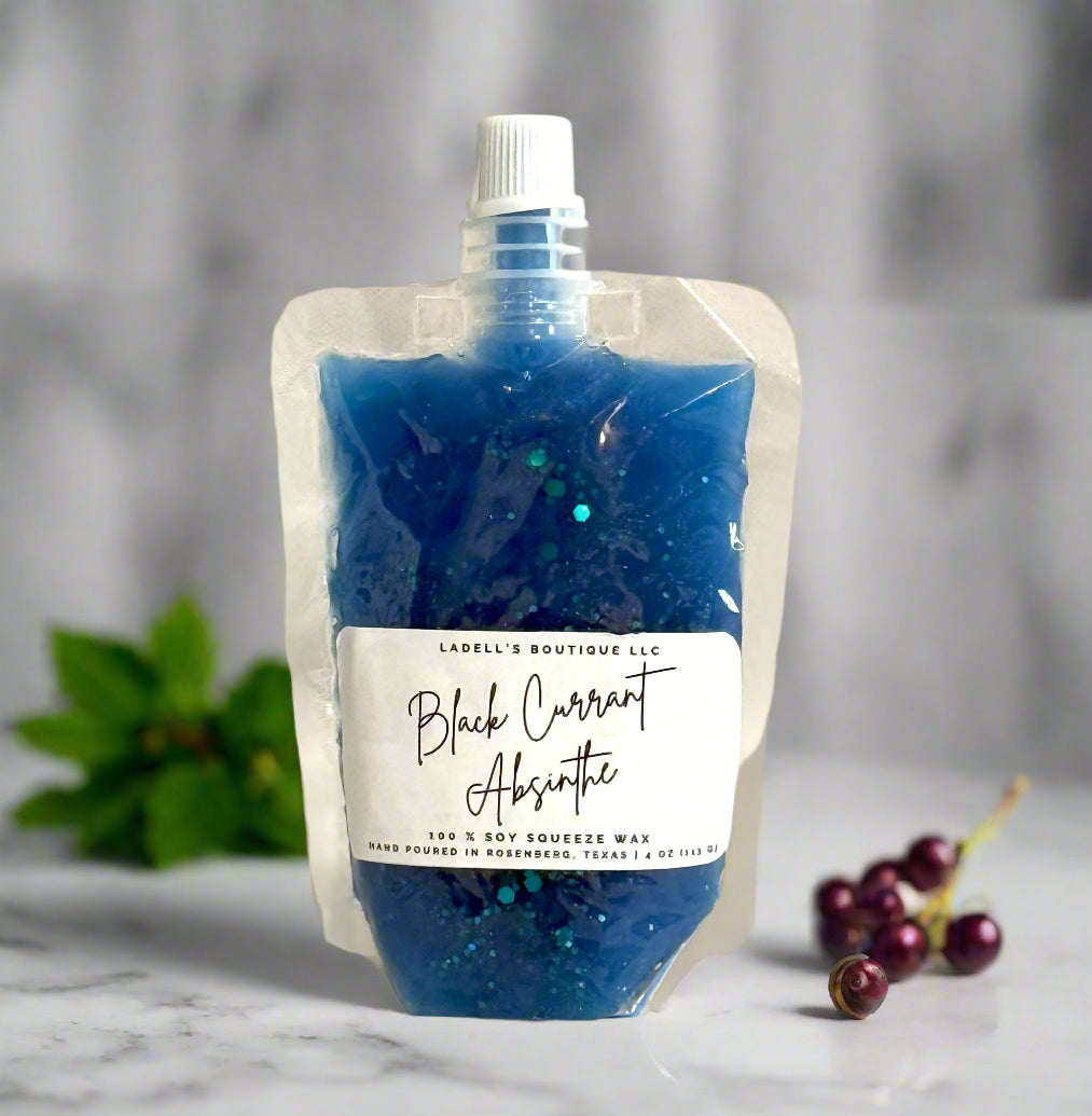 Hand Made | Four Ounce | Max Scent Load | Squeeze Wax Melt Pouch Long-Lasting Fragrance • Flame-Free • Mess-Free