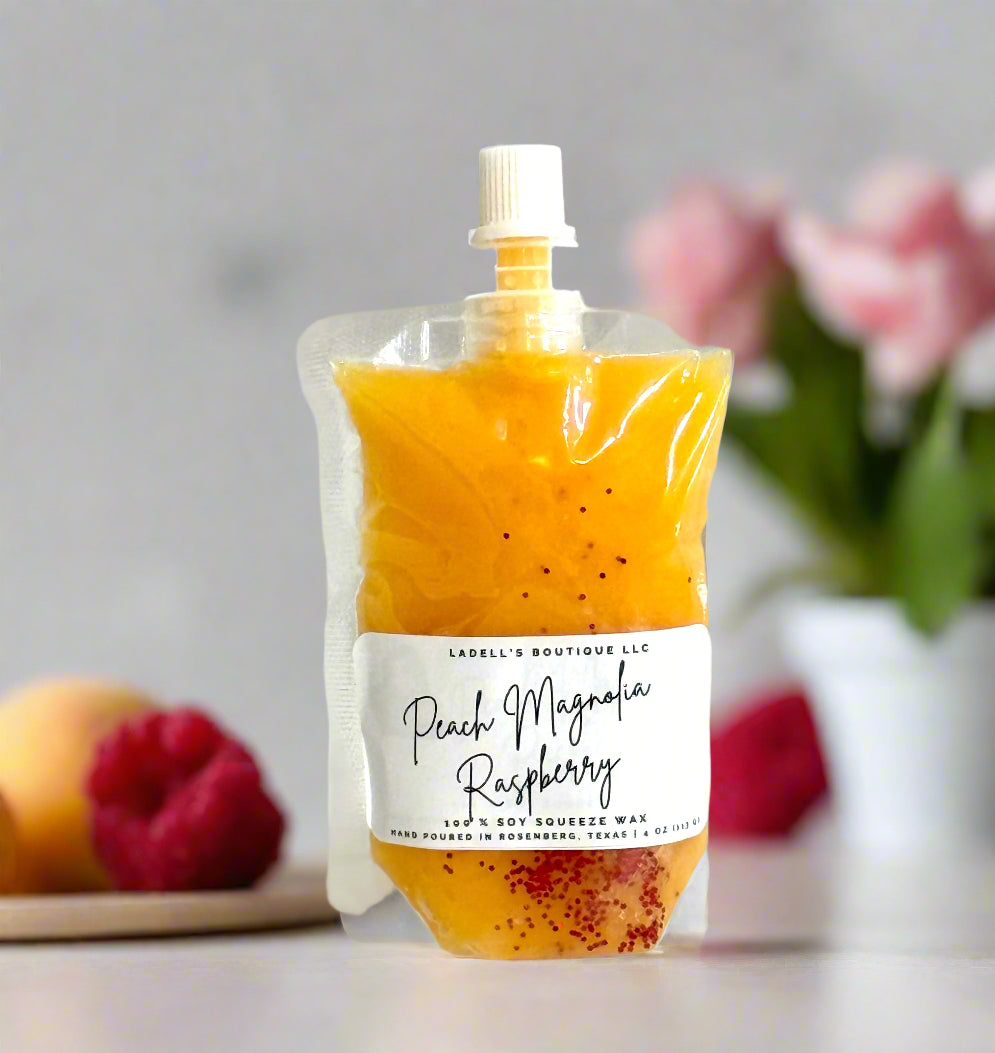 Hand Made | Four Ounce | Max Scent Load | Squeeze Wax Melt Pouch Long-Lasting Fragrance • Flame-Free • Mess-Free