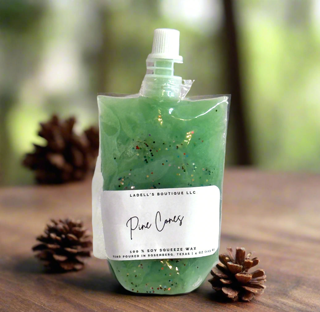 Hand Made | Four Ounce | Max Scent Load | Squeeze Wax Melt Pouch Long-Lasting Fragrance • Flame-Free • Mess-Free
