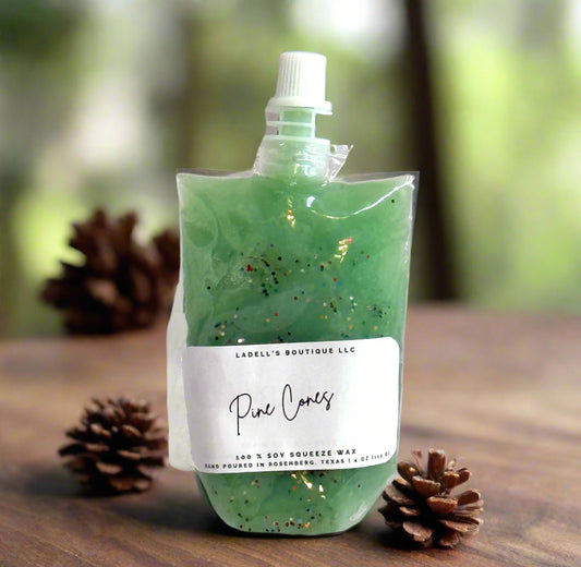 Hand Made | Four Ounce | Max Scent Load | Squeeze Wax Melt Pouch Long-Lasting Fragrance • Flame-Free • Mess-Free